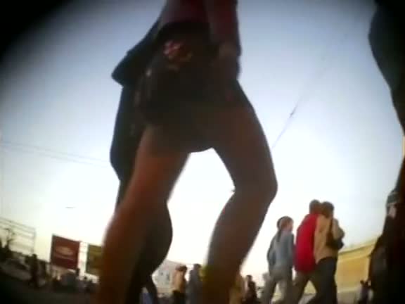 Large compilation of upskirt shots from streets and stores