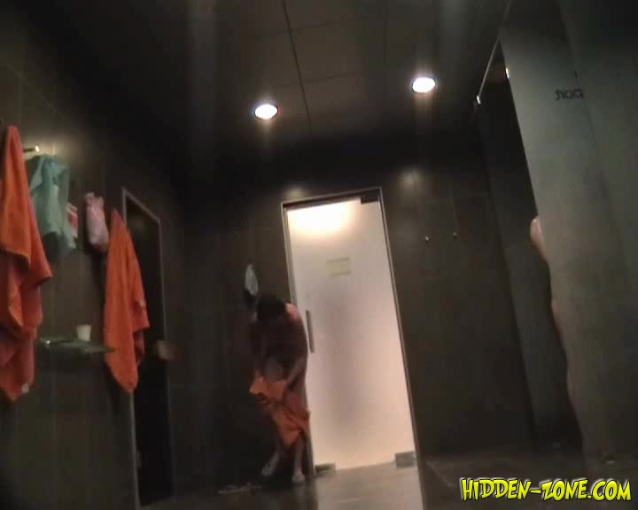 Shower hidden cam filming cute toweling sweetheart