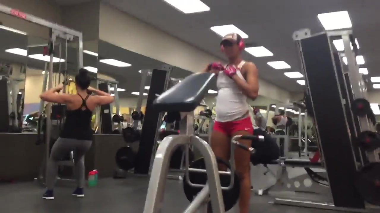 Hot milf at the gym in spandex part 3