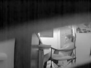 Security cams video with amateur masturbating