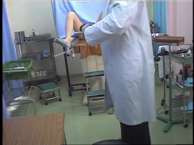 Hidden camera is recording gyno medical examination of teen
