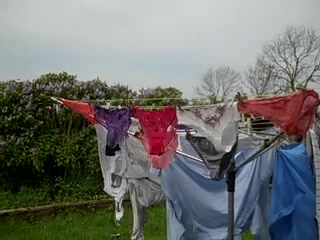 More of Mandy's panties in the breeze!