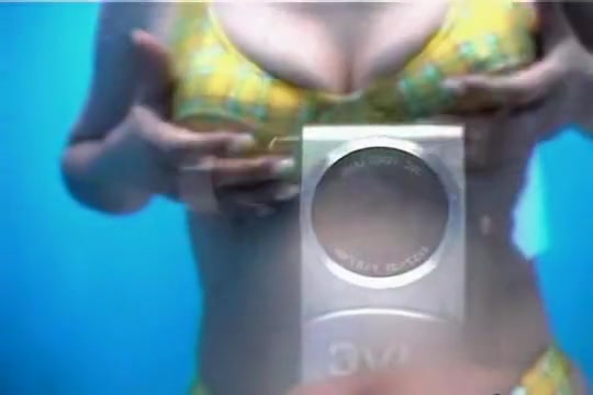 Gorgeous nude tits closeups on the beach cabin camera