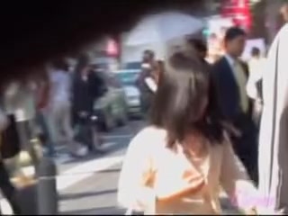 Short Asian got skirt sharked after passing bunch of people