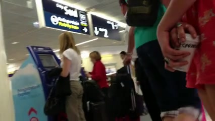 Hot & Candid French Girl In Pink At The Airport