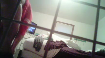 REAL hidden cam. Changing in bedroom. More coming soon!