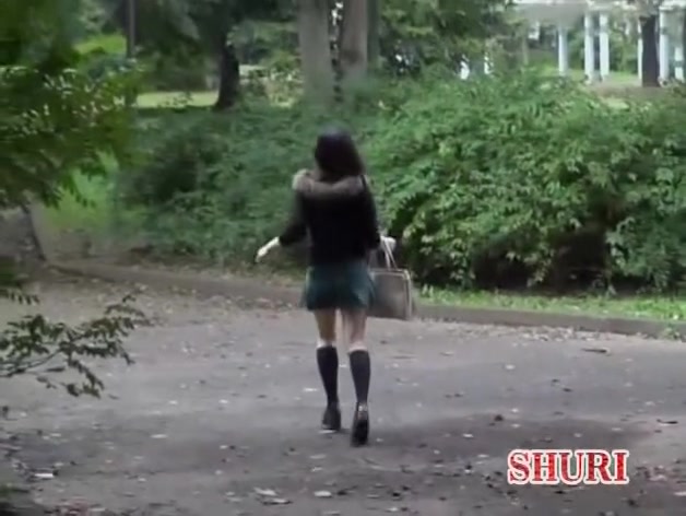 Schoolgirl got her ass stretched by a skirt sharker