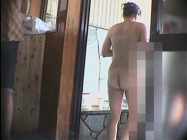 Voyeur spies on naked Asian girls in the changing room