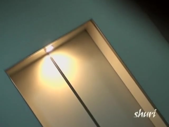 Elevator sharking meeting with vocal little Japanese sweetie losing her top