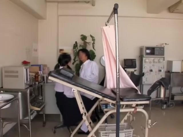 Hidden cam video with asian cunt fingered at the gyno clinic
