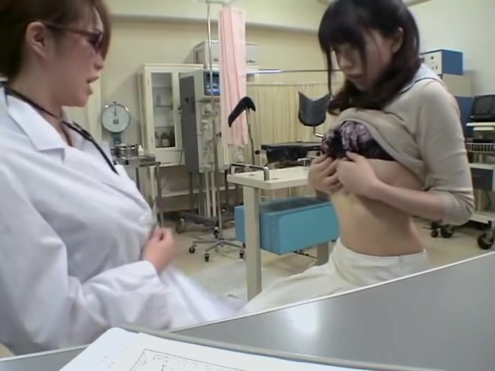 Jap teen fucked by her busty doc during gynecologist exam