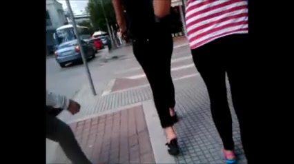 Greek Mom and NOT her daughter walking