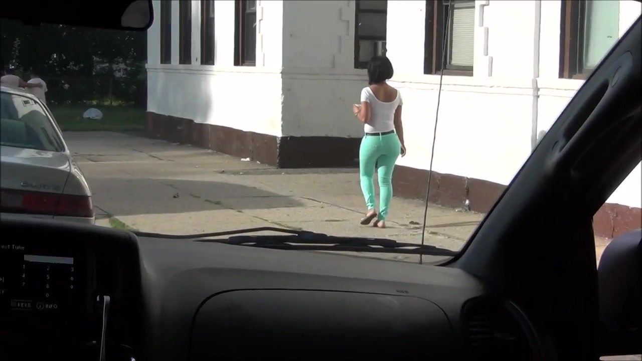 Dominican Delicious Milf In Green Tight Pants Damn!!