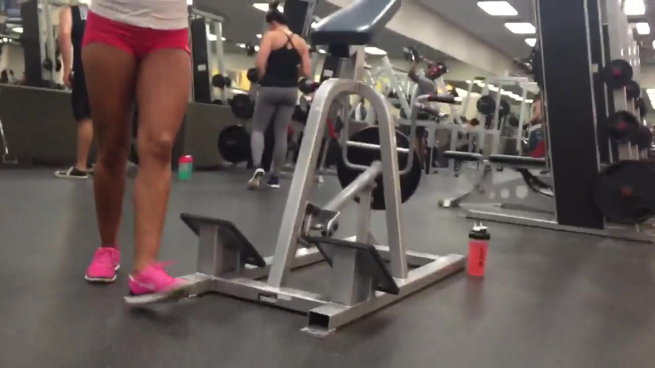 Hot milf at the gym in spandex part 2