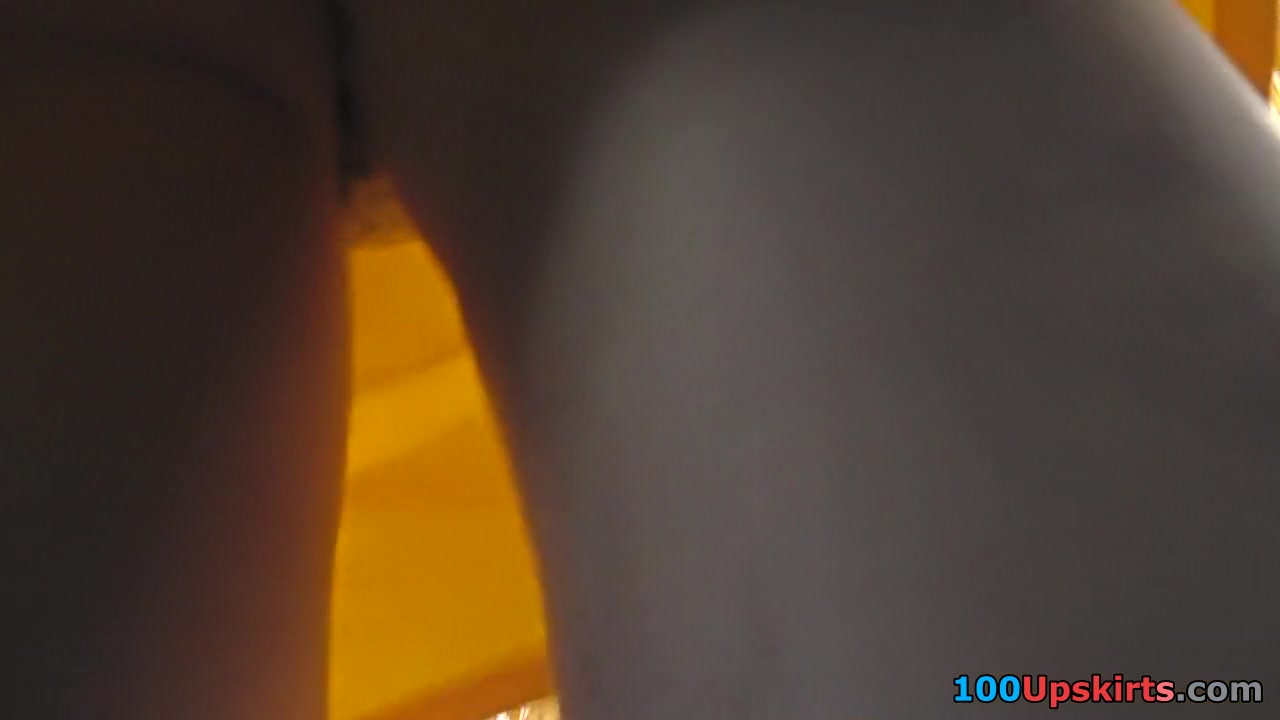 Thongs looks hot on slut's skinny ass in upskirt video