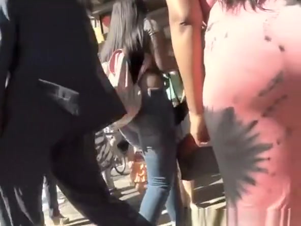 Big ass ebony woman in long dress