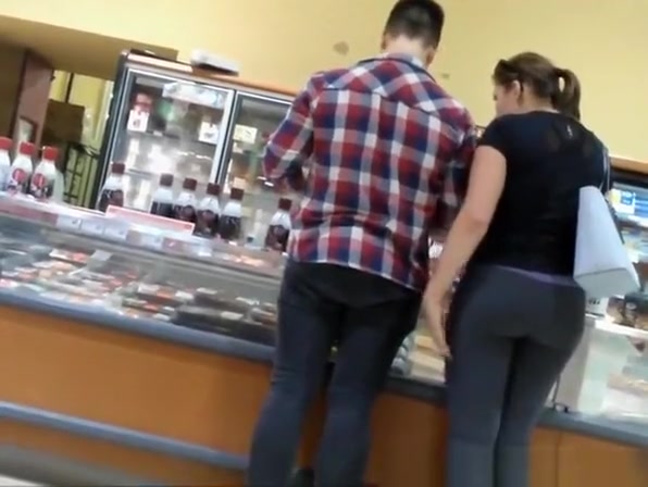 Nice asses women at local supermarket