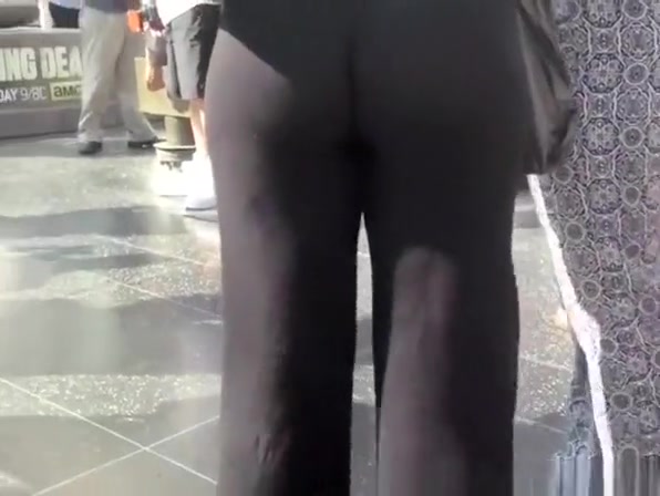 See through tight black pants