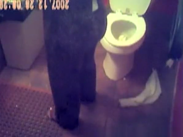 Hidden camera in restaurant female toilet