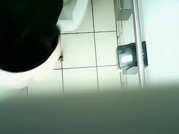 Spy camera installed in public toilet ceiling