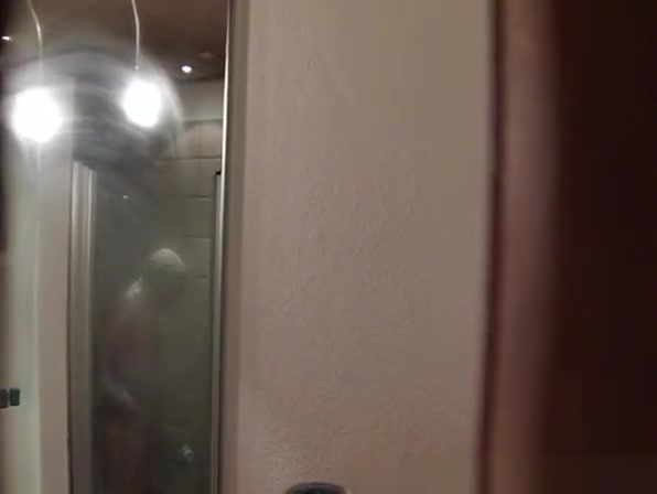 Danish chick spied showering