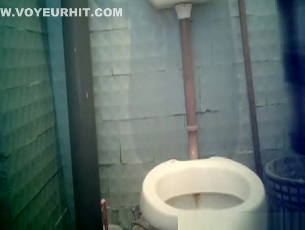 Pregnant woman caught peeing in public toilet
