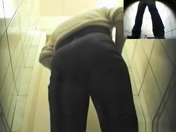 Mature woman caught by two hidden cams peeing