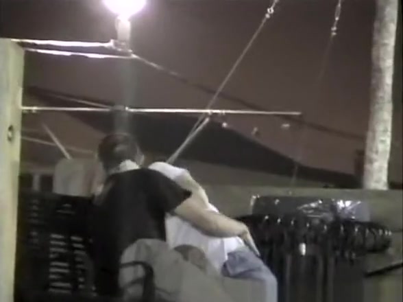 Man tries to lift big tits woman top