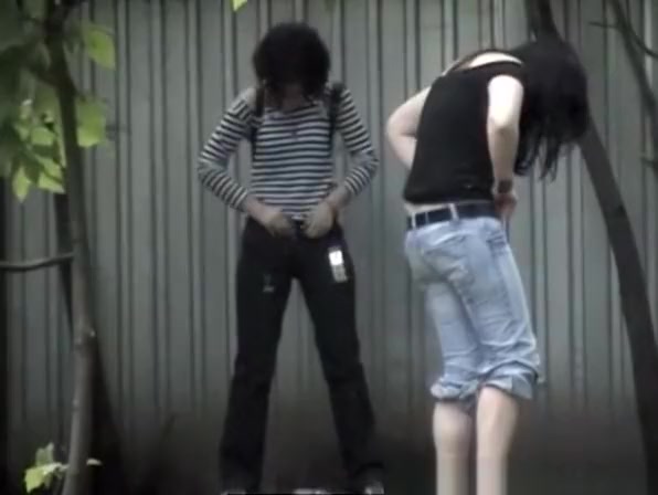 Two teen caught by hidden camera peeing