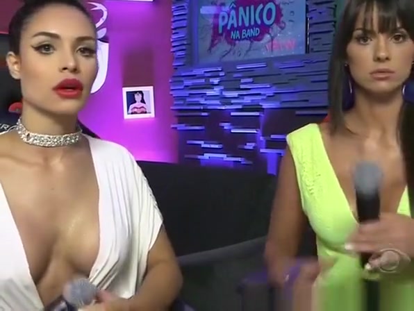 Brazilian TV girls with big cleavages
