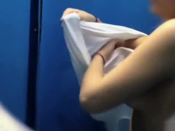 Teen experimenting new swimsuit nice tits tits