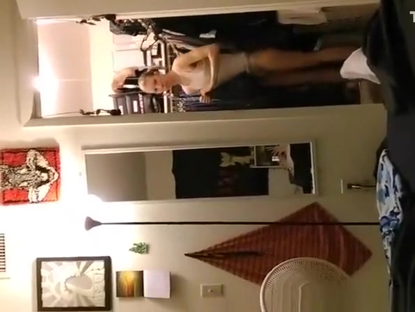 Tiny tits wife changing