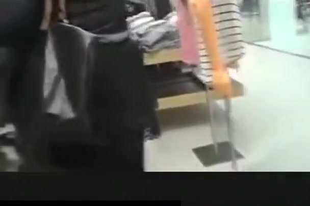 Butt Nad Pussy Flashes in Ready-Made shop