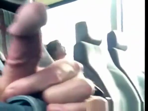 Man masturbates in public transportation