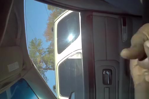 Black man strokes cock in car