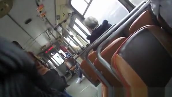 Hard cock in the bus