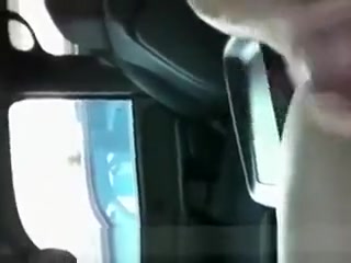 Guy masturbates in car