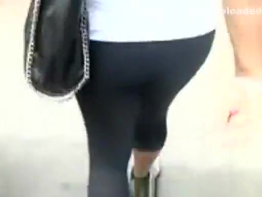 Woman in tight leggies