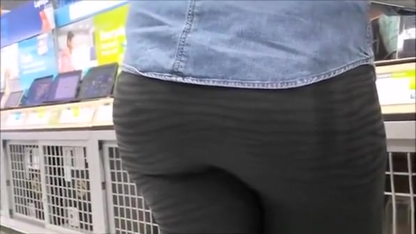 Tight black pants nice ass