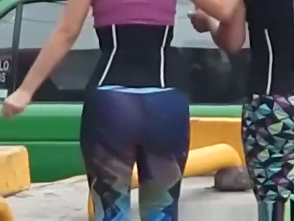Women in colorful leggings