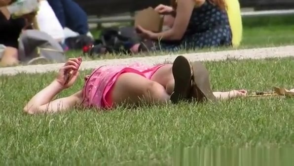 Women secretly filmed in public park