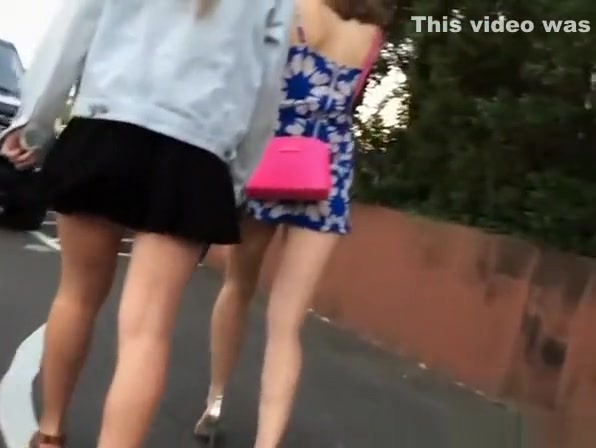 Teens in shorts dresses and skirts upskirt