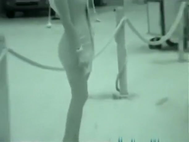 Sexy thong and bra caught on Xray