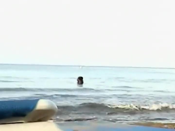 Wild fuck in the water caught by a voyeur