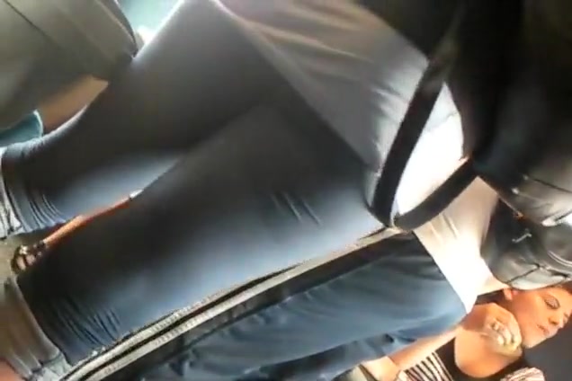 Yummy butt of a girl on the bus