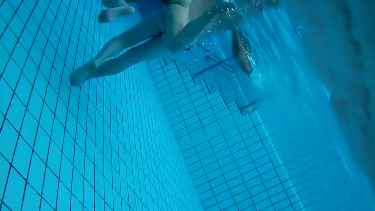 Voyeur films inside sauna swimming pool
