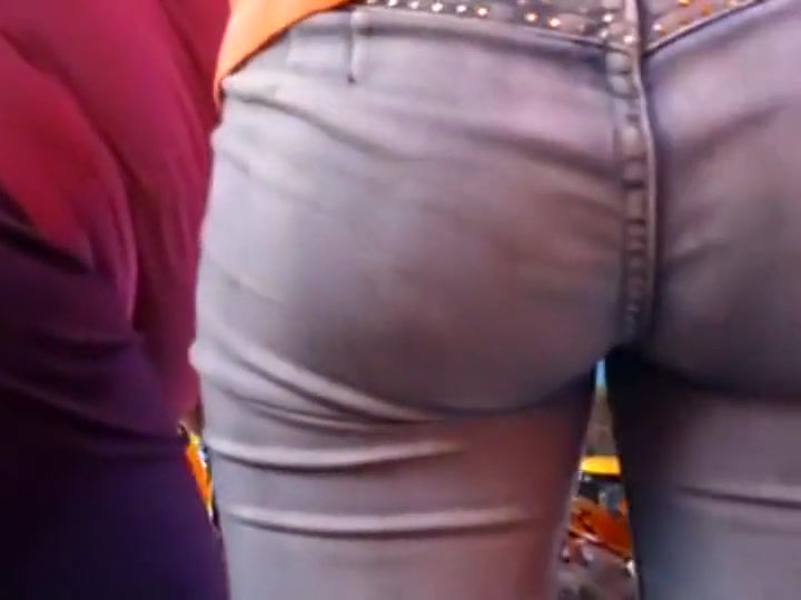 Tight buttocks in jeans hypnotized me