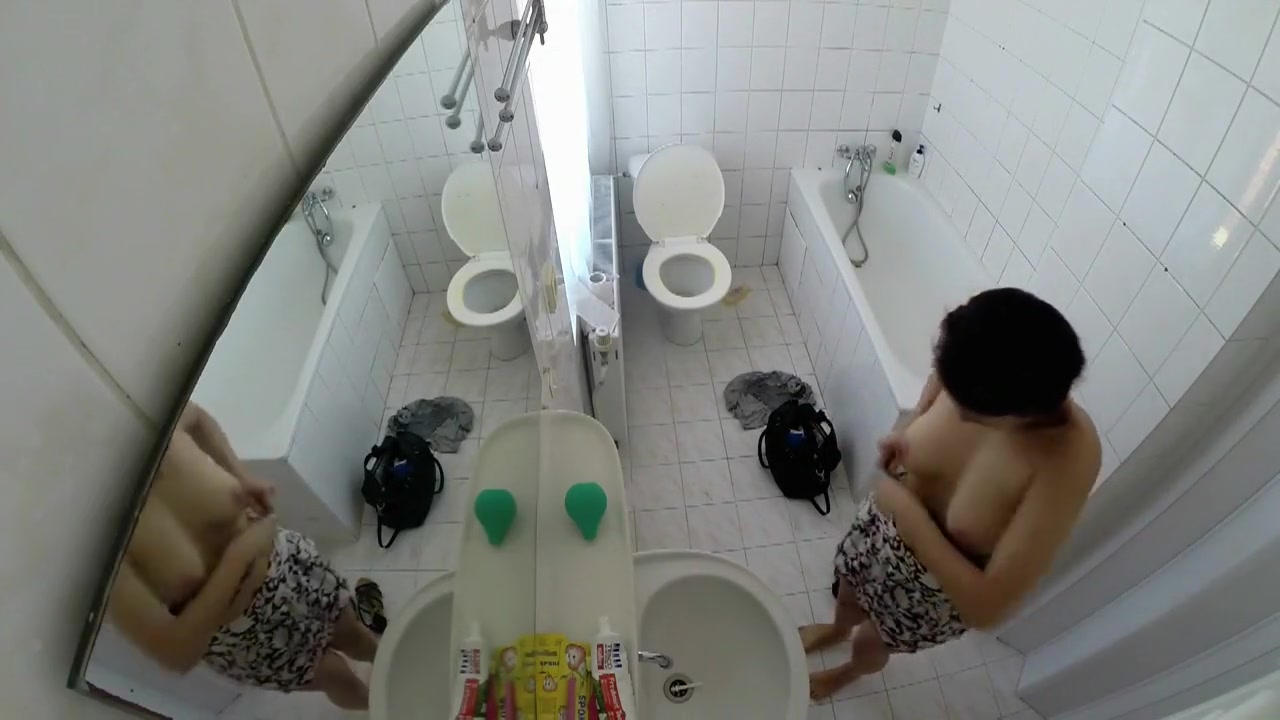 Peeping my maid showering twice