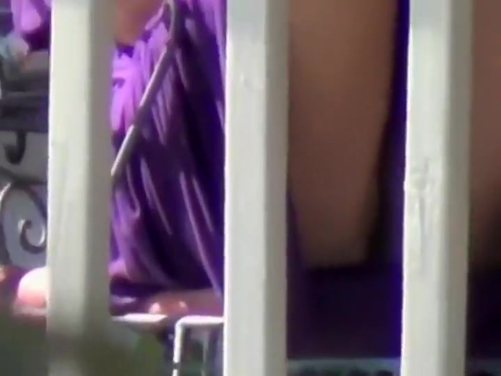 Neighbor girl's panties from her balcony