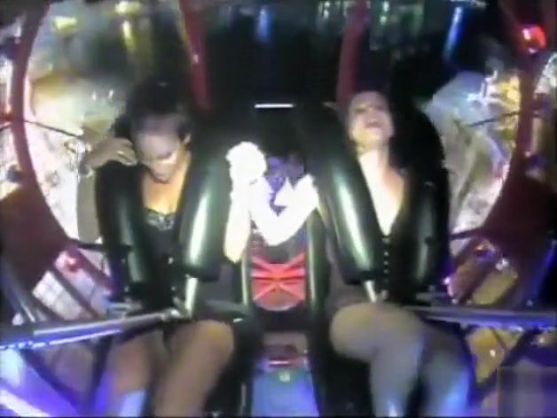 Crazy roller coaster fun with some of the hottest babes